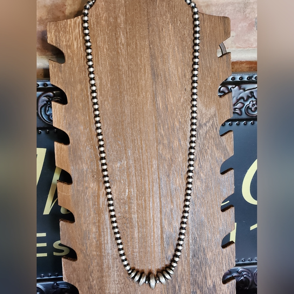 Native Strung Sterling Silver Necklace